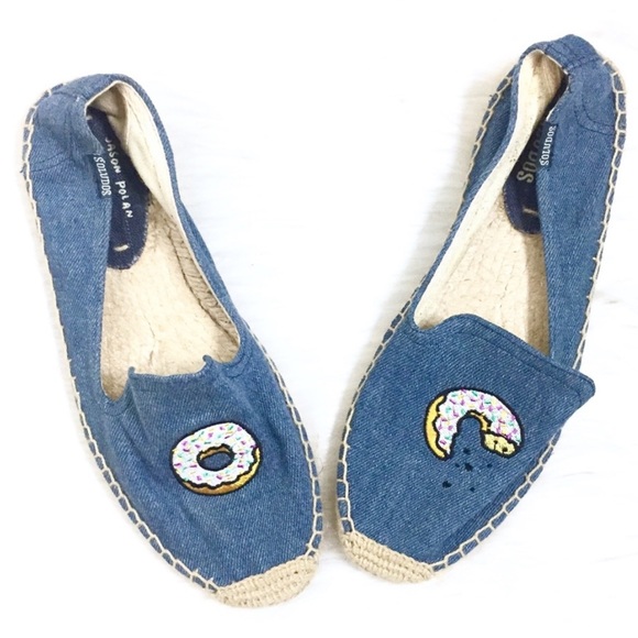 Soludos x Jason Polan Donut Smoking Espadrilles 7 - Picture 2 of 8